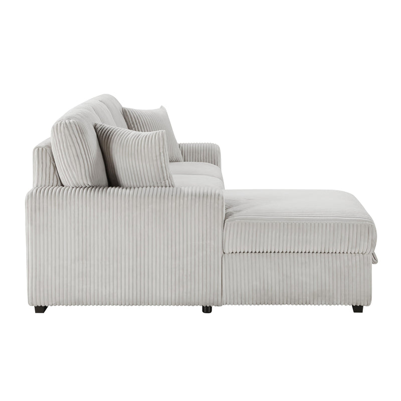 Homelegance Marsh 9633MNB*2LC2R 2 pc Sectional with Left Chaise IMAGE 3