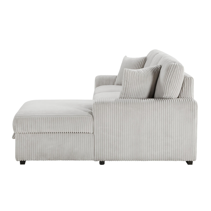 Homelegance Marsh 9633MNB*22LRC 2 pc Sectional with Right Chaise IMAGE 4