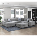 Homelegance Raife 9624GY*5LC2R 5 pc Sectional with Left Chaise and Storage Ottoman IMAGE 10