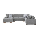 Homelegance Raife 9624GY*5LC2R 5 pc Sectional with Left Chaise and Storage Ottoman IMAGE 3
