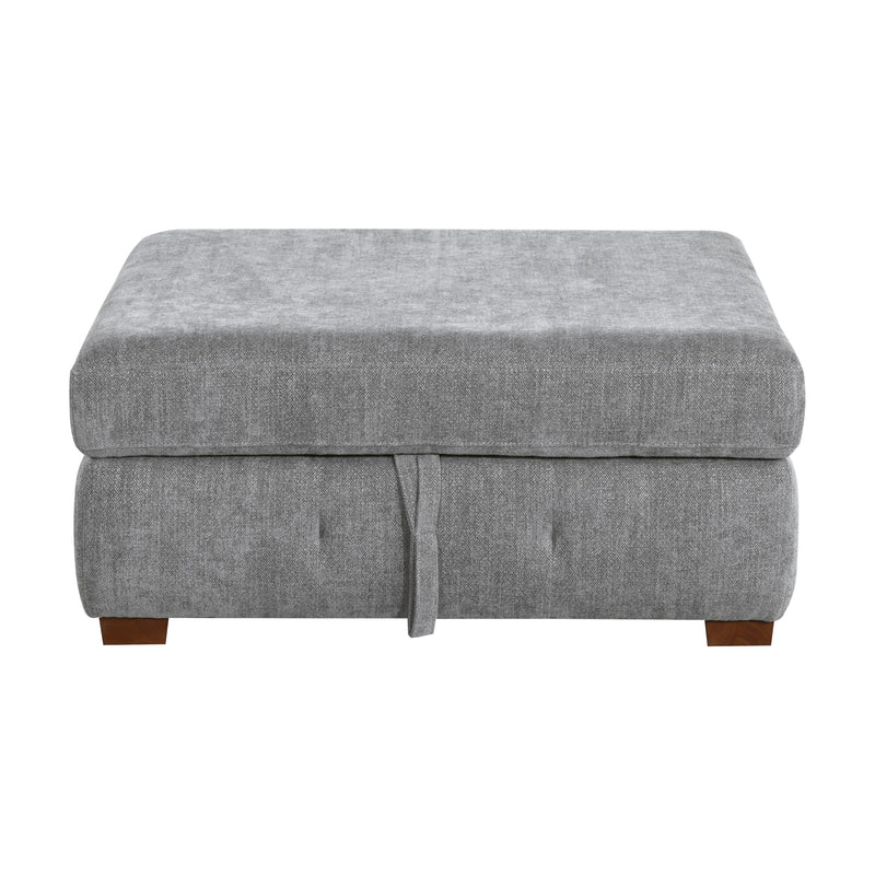 Homelegance Raife 9624GY*5LC2R 5 pc Sectional with Left Chaise and Storage Ottoman IMAGE 7