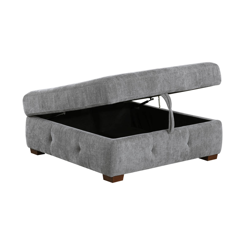 Homelegance Raife 9624GY*5LC2R 5 pc Sectional with Left Chaise and Storage Ottoman IMAGE 9