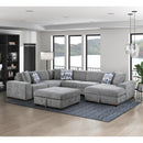 Homelegance Raife 9624GY*52LRC 5 pc Sectional with Right Chaise and Storage Ottoman IMAGE 10