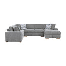 Homelegance Raife 9624GY*52LRC 5 pc Sectional with Right Chaise and Storage Ottoman IMAGE 3