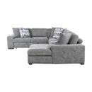 Homelegance Raife 9624GY*52LRC 5 pc Sectional with Right Chaise and Storage Ottoman IMAGE 4