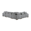Homelegance Raife 9624GY*52LRC 5 pc Sectional with Right Chaise and Storage Ottoman IMAGE 5