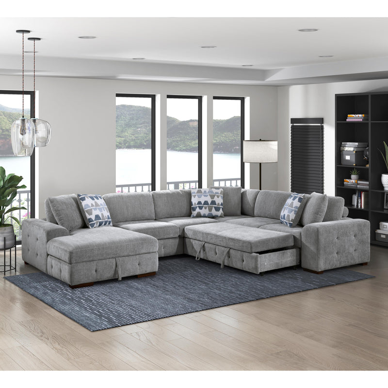 Homelegance Raife 9624GY*42RLC 4 pc Sectional with Left Chaise IMAGE 7
