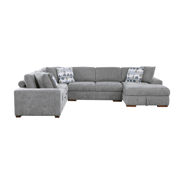 Homelegance Raife 9624GY*42LRC 4 pc Sectional with Right Chaise IMAGE 1
