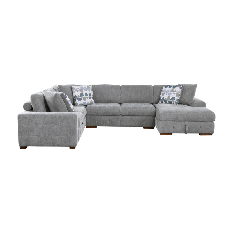 Homelegance Raife 9624GY*42LRC 4 pc Sectional with Right Chaise IMAGE 1