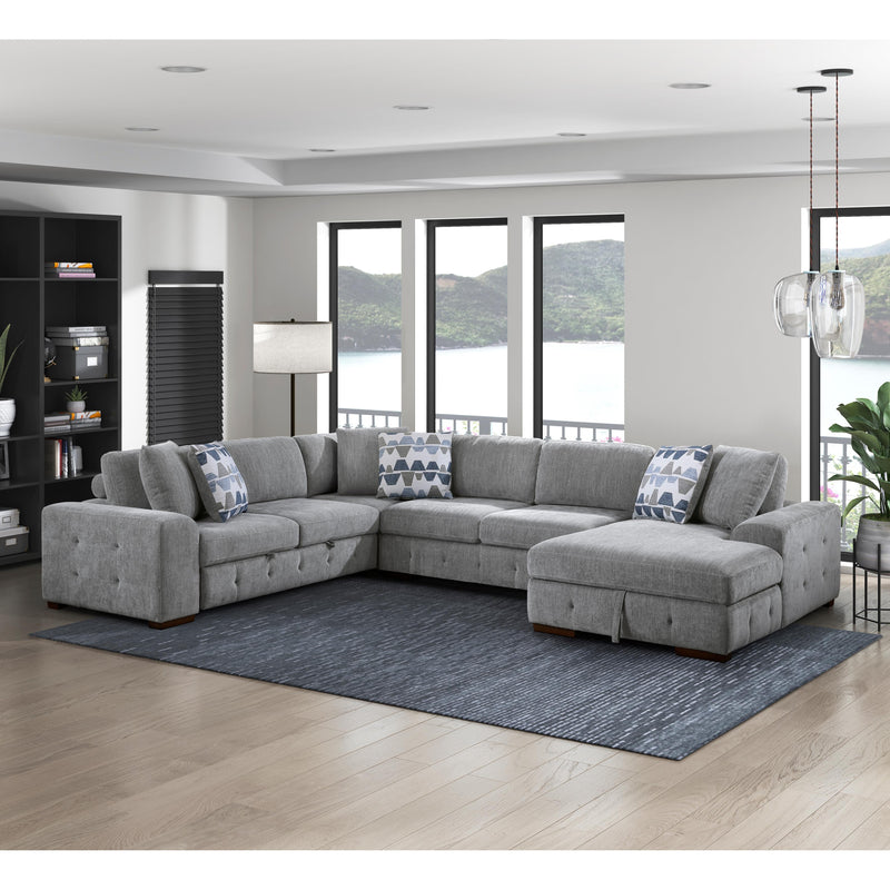 Homelegance Raife 9624GY*42LRC 4 pc Sectional with Right Chaise IMAGE 5