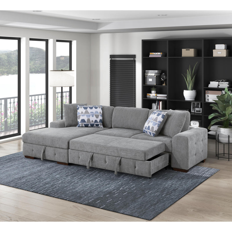 Homelegance Raife 9624GY*2LC2R 2 pc Sectional with Left Chaise IMAGE 11