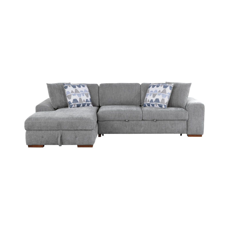 Homelegance Raife 9624GY*2LC2R 2 pc Sectional with Left Chaise IMAGE 1