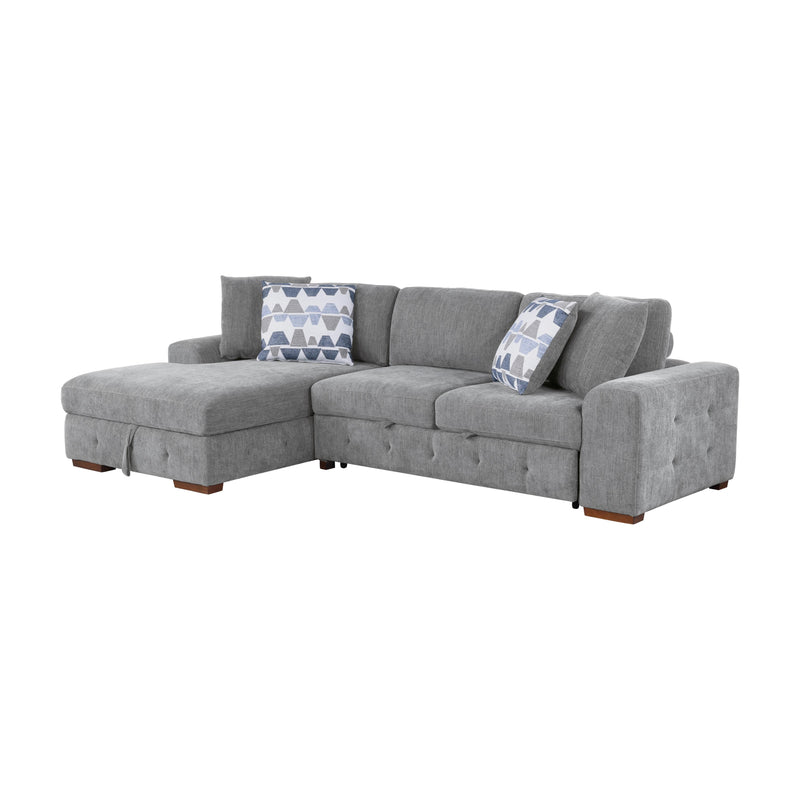 Homelegance Raife 9624GY*2LC2R 2 pc Sectional with Left Chaise IMAGE 2