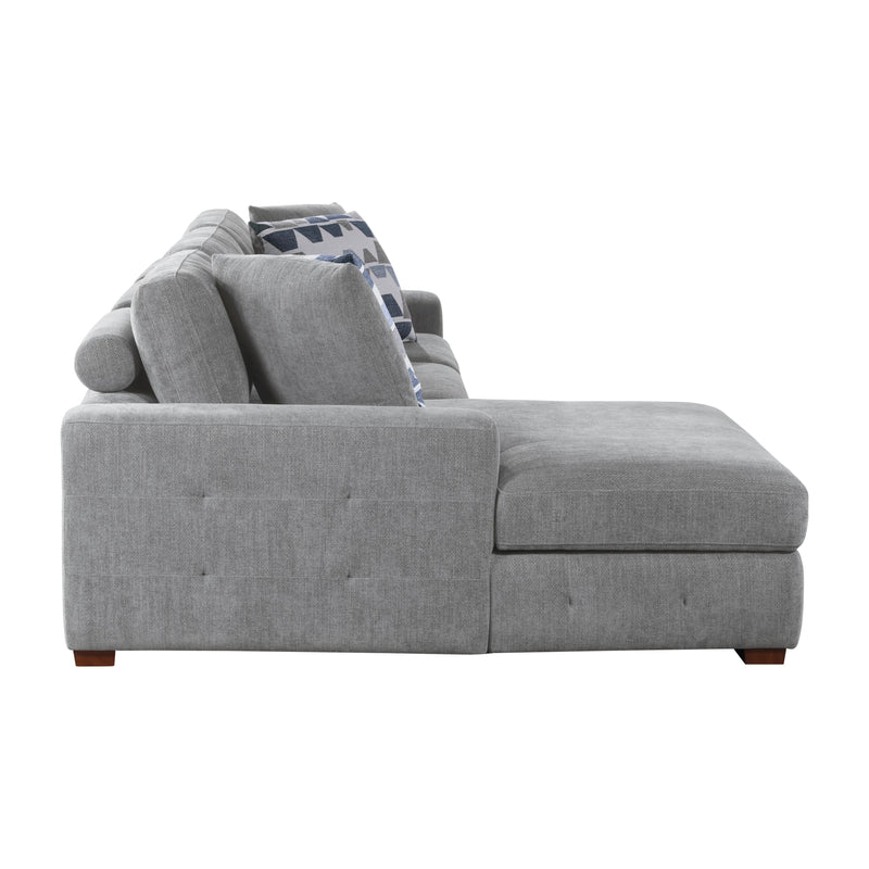 Homelegance Raife 9624GY*2LC2R 2 pc Sectional with Left Chaise IMAGE 3