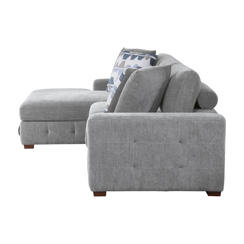Homelegance Raife 9624GY*2LC2R 2 pc Sectional with Left Chaise IMAGE 4