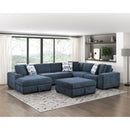 Homelegance Raife 9624BU*5LC2R 5 pc Sectional with Left Chaise and Storage Ottoman IMAGE 10