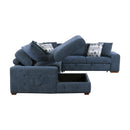 Homelegance Raife 9624BU*5LC2R 5 pc Sectional with Left Chaise and Storage Ottoman IMAGE 6