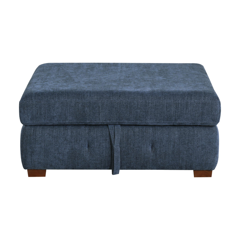 Homelegance Raife 9624BU*5LC2R 5 pc Sectional with Left Chaise and Storage Ottoman IMAGE 7