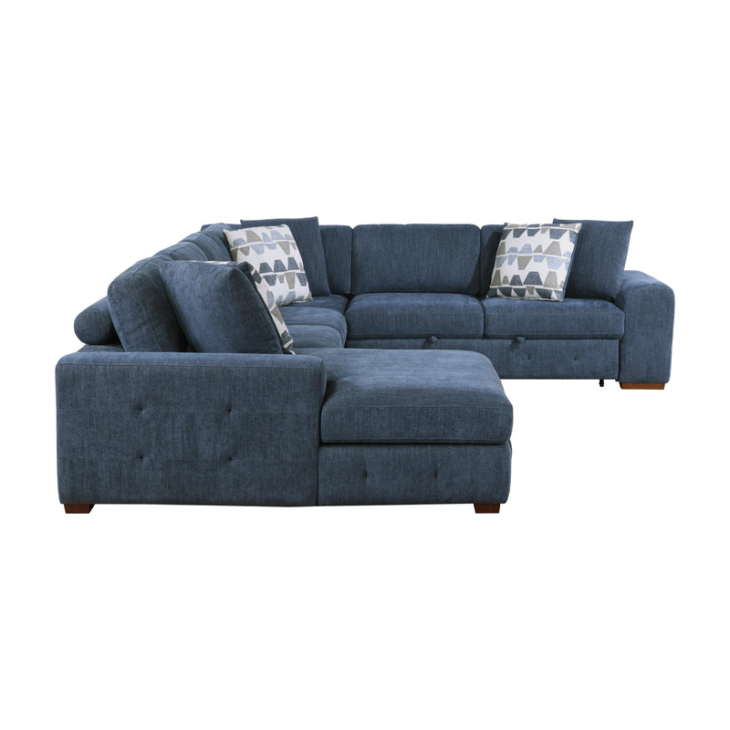 Homelegance Raife 9624BU*42RLC 4 pc Sectional with Left Chaise IMAGE 2