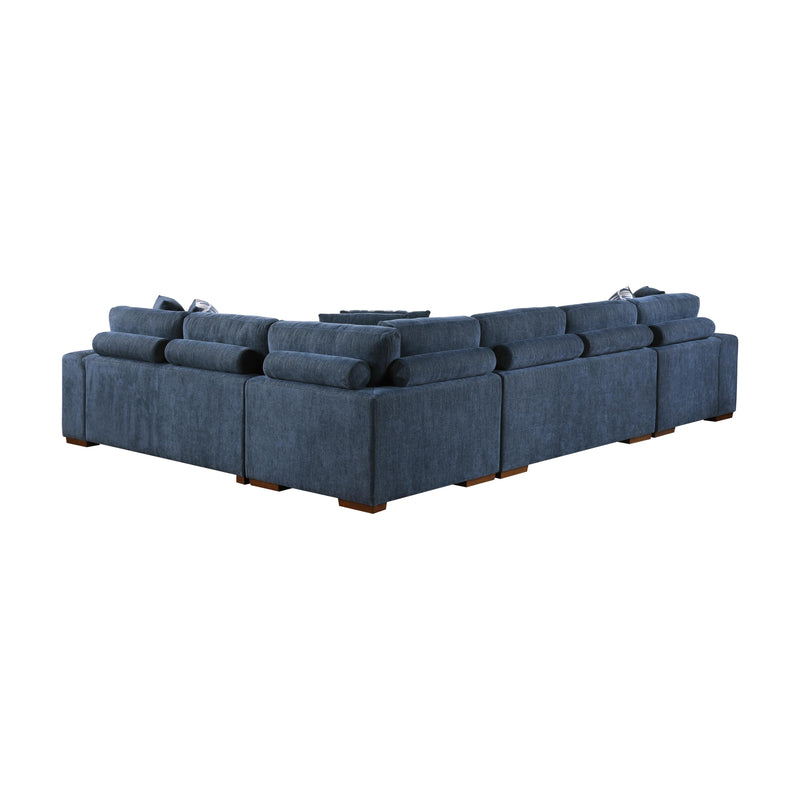 Homelegance Raife 9624BU*42RLC 4 pc Sectional with Left Chaise IMAGE 3
