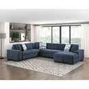 Homelegance Raife 9624BU*42LRC 4 pc Sectional with Right Chaise IMAGE 5