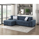 Homelegance Raife 9624BU*2LC2R 2 pc Sectional with Left Chaise IMAGE 9