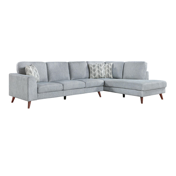 Homelegance Broadway 9644BGY*23L5R 2 pc Sectional with Right Chaise IMAGE 1