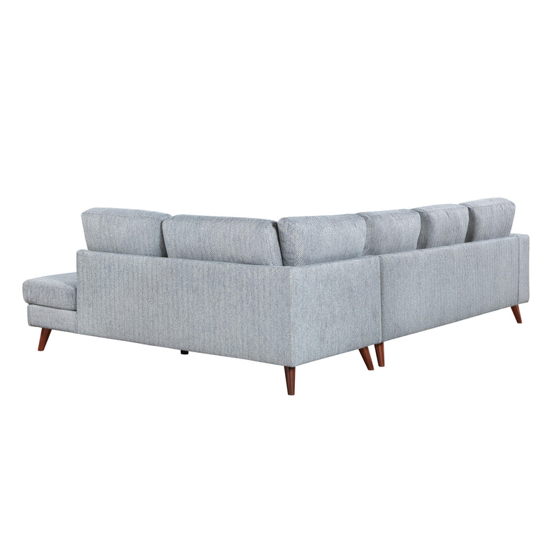 Homelegance Broadway 9644BGY*23L5R 2 pc Sectional with Right Chaise IMAGE 4