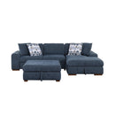 Homelegance Raife 9624BU*32LRC 3 pc Sectional with Right Chaise and Ottoman IMAGE 2