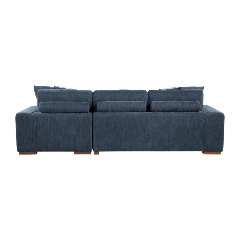 Homelegance Raife 9624BU*32LRC 3 pc Sectional with Right Chaise and Ottoman IMAGE 7