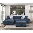 Homelegance Raife 9624BU*3LC2R 3 pc Sectional with Left Chaise and Ottoman IMAGE 14