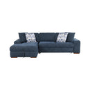 Homelegance Raife 9624BU*3LC2R 3 pc Sectional with Left Chaise and Ottoman IMAGE 3