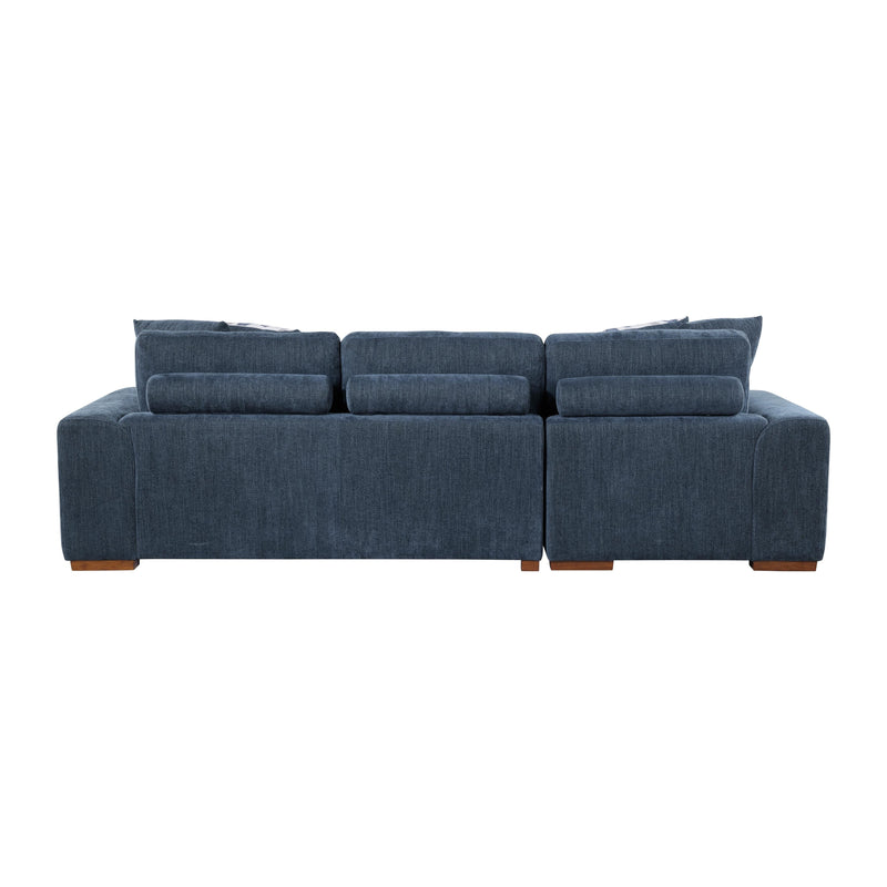 Homelegance Raife 9624BU*3LC2R 3 pc Sectional with Left Chaise and Ottoman IMAGE 7