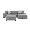 Homelegance Raife 9624GY*32LRC 3 pc Sectional with Right Chaise and Ottoman IMAGE 2