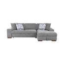Homelegance Raife 9624GY*32LRC 3 pc Sectional with Right Chaise and Ottoman IMAGE 3