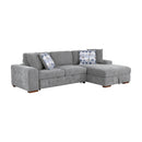 Homelegance Raife 9624GY*32LRC 3 pc Sectional with Right Chaise and Ottoman IMAGE 4
