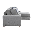 Homelegance Raife 9624GY*32LRC 3 pc Sectional with Right Chaise and Ottoman IMAGE 5