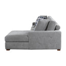 Homelegance Raife 9624GY*32LRC 3 pc Sectional with Right Chaise and Ottoman IMAGE 6