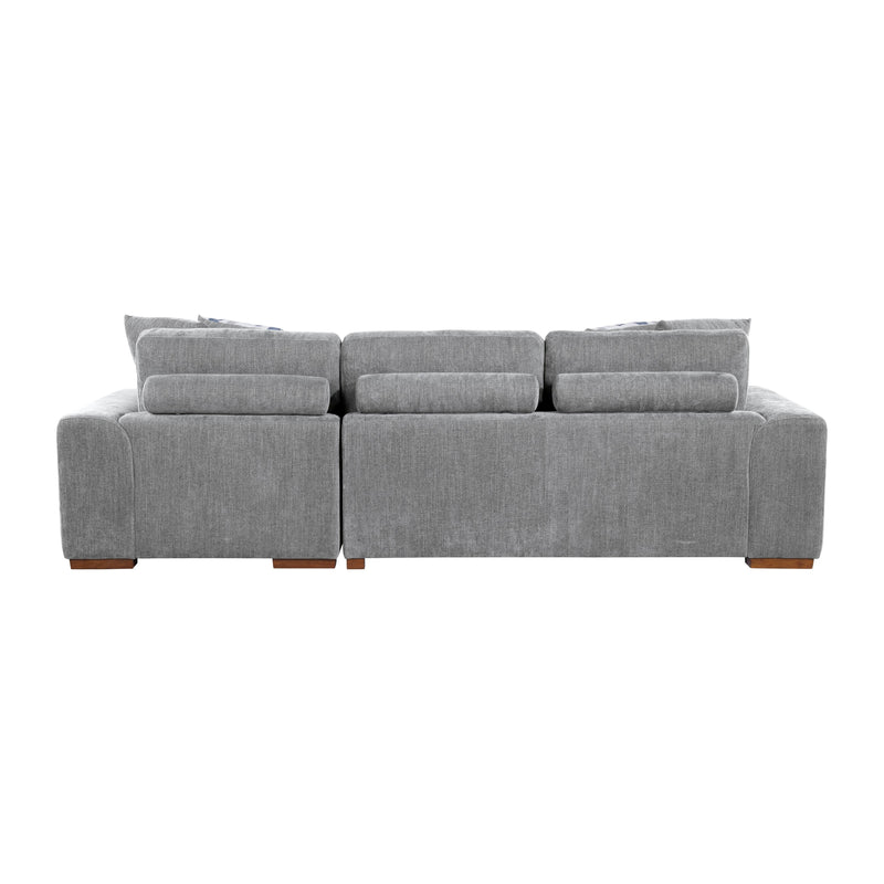 Homelegance Raife 9624GY*32LRC 3 pc Sectional with Right Chaise and Ottoman IMAGE 7