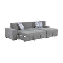 Homelegance Raife 9624GY*32LRC 3 pc Sectional with Right Chaise and Ottoman IMAGE 9