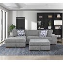Homelegance Raife 9624GY*3LC2R 3 pc Sectional with Left Chaise and Ottoman IMAGE 14