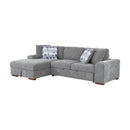 Homelegance Raife 9624GY*3LC2R 3 pc Sectional with Left Chaise and Ottoman IMAGE 4