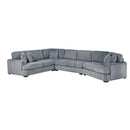 Homelegance 9623GY*42LRU 4 pc Sectional with Right Cuddler IMAGE 1
