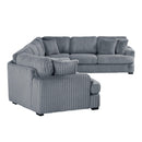 Homelegance 9623GY*4LU2R 4 pc Sectional with Left Cuddler IMAGE 3