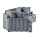 Homelegance 9623GY*2LU2R 2 pc Sectional with Left Cuddler IMAGE 3