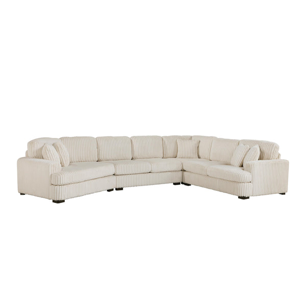 Homelegance 9623BE*4LU2R 4 pc Sectional with Left Cuddler IMAGE 1