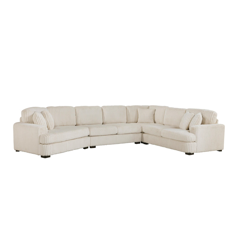 Homelegance 9623BE*4LU2R 4 pc Sectional with Left Cuddler IMAGE 1
