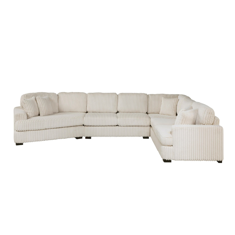 Homelegance 9623BE*4LU2R 4 pc Sectional with Left Cuddler IMAGE 2