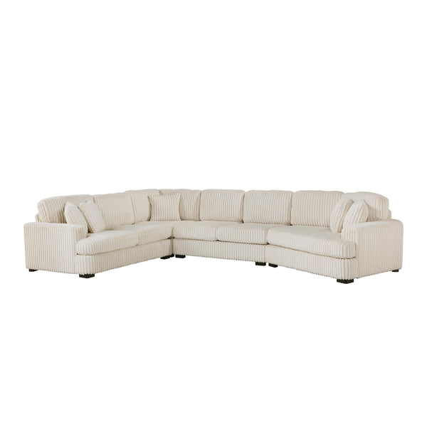 Homelegance 9623BE*42LRU 4 pc Sectional with Right Cuddler IMAGE 1