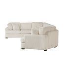 Homelegance 9623BE*42LRU 4 pc Sectional with Right Cuddler IMAGE 3